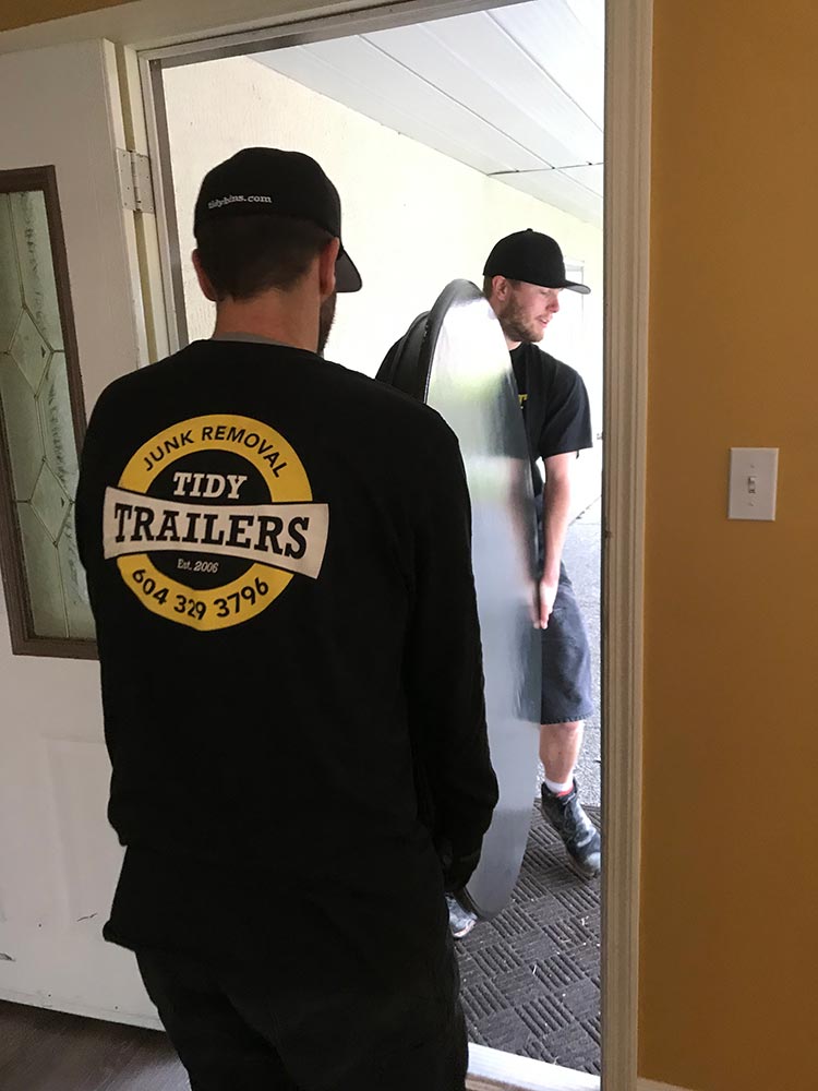 We Load It – inside, 2 person junk removal